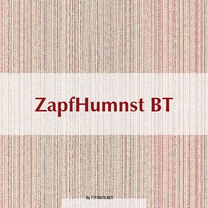ZapfHumnst BT example